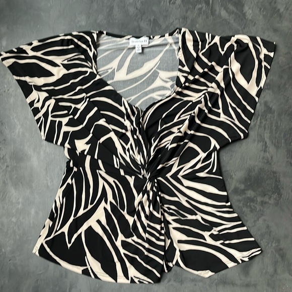 NWOT Veronica M Twist Waist Blouse - Picture 1 of 5